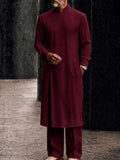 Versatile Pocketed Longline Top Pants Set