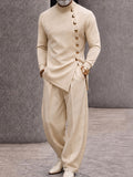 Modern Tailoring Refined Button Design Matching Set