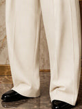 Smart Casual Statement Button Accents Pants