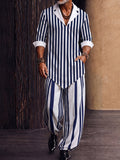 Chic Modernist Contrast Print 2-Piece Set