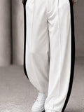 Urban Contrast Rib Mock Neck Top Pants Set