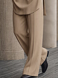 Casual Relaxed Contrast Detail Shirt Pants Set