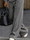 Modern 3-in-1 Detachable Scarf Top Pants Set