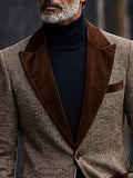 Vintage Smart Casual Herringbone Jacket Blazer
