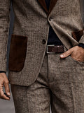 Vintage Smart Casual Herringbone Jacket Blazer