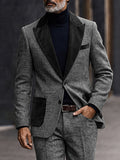 Vintage Smart Casual Herringbone Jacket Blazer
