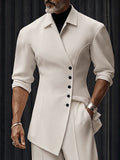 Modern Asymmetric Tailored Two Piece Set