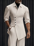 Modern Asymmetric Tailored Two Piece Set