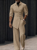 Modern Asymmetric Tailored Two Piece Set