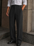 Elevated Casual Pleated Detail Suit Pants