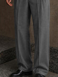 Elevated Casual Pleated Detail Suit Pants