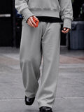 Casual Loose Button-Cuff Sweatshirt Set
