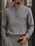 Urban Commuter Half-Button Shirt Pants Set