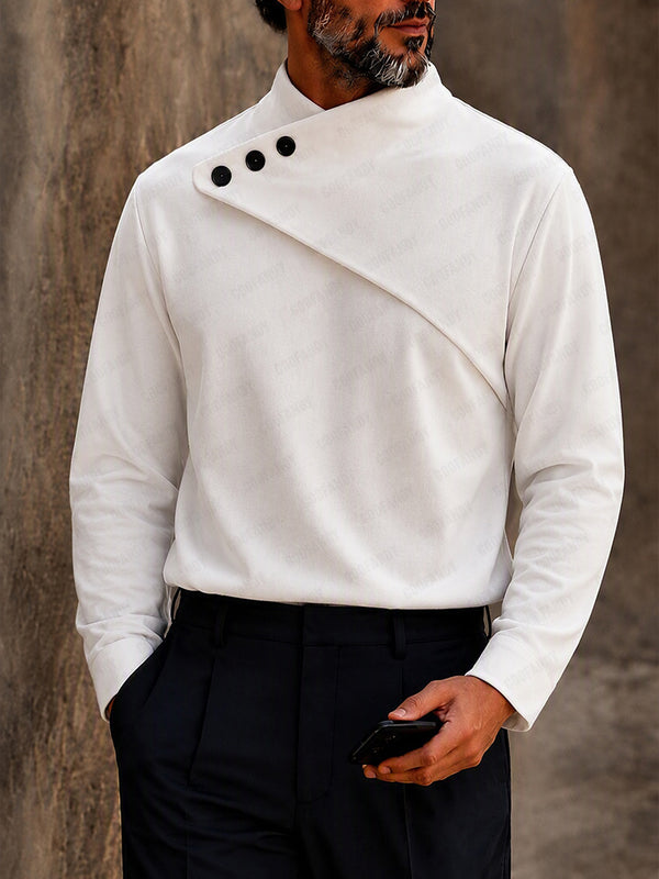 Old Money Button Detail Pullover Top