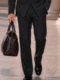 Refined Mandarin Collar Blazer Pants Set