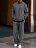 Premium Comfort Ribbed Turtleneck Top Pants Set