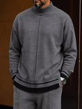 Premium Comfort Ribbed Turtleneck Top Pants Set