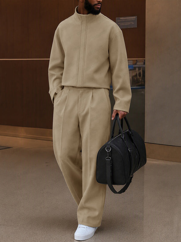 Elevated Casual Mock Neck Matching Set