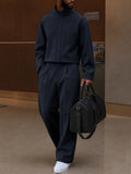 Elevated Casual Mock Neck Matching Set