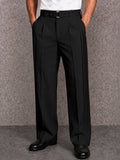 Smart Casual Pleated Wide Leg Pants