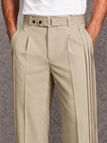 Smart Casual Pleated Wide Leg Pants
