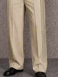 Smart Casual Pleated Wide Leg Pants