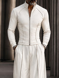 Modern Tailored Waist Jacket Pants Set