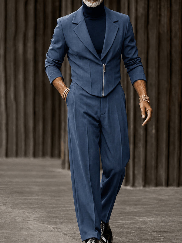 Elevated Urban Cinched Blazer Pants Set