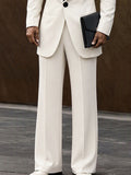 Elegant Contrast Shawl Collar Blazer Set