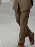 Minimalist Style Diagonal Placket Jacket Set