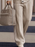 Quiet Luxury Houndstooth Splicing Matching Set