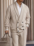 Quiet Luxury Houndstooth Splicing Matching Set