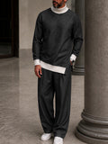 Leisure Contrast Rib Turtleneck Co-ord Set