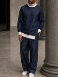 Leisure Contrast Rib Turtleneck Co-ord Set