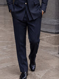 Sharp Tailored Mandarin Collar Blazer Set