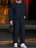 Urban Athleisure Contrast Stripe Sweatsuit Set