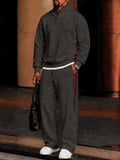 Athleisure Contrast Detail Fleece Matching Set