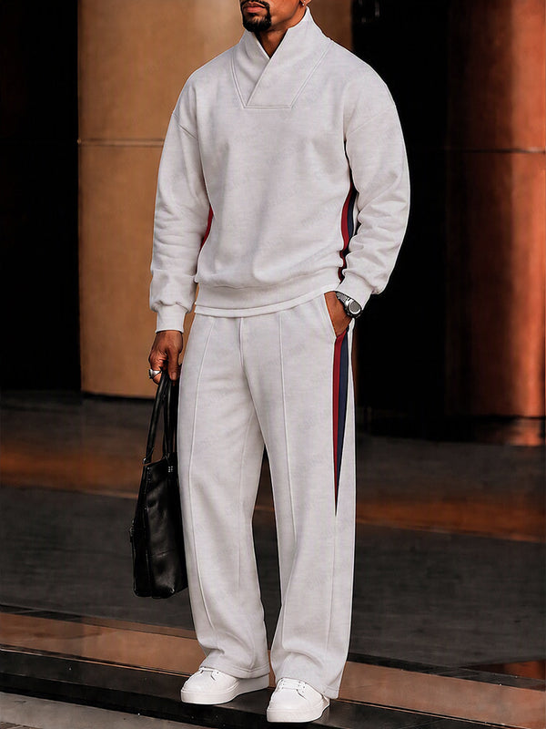 Athleisure Contrast Detail Fleece Matching Set