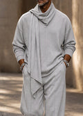 Comfort Designer Draped Scarf Collar Matching Set