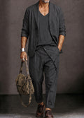 Safari Style Blazer Jacket Pants Set