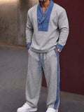 Urban Faux Denim Contrast Matching Set
