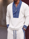 Urban Faux Denim Contrast Matching Set