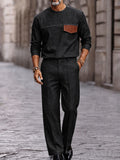 Rugged Denim-Look 100% Cotton Matching Set