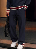 Elevated Casual Contrast Trim Matching Set