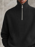 Casual Ultra Soft Half-Zip Turtleneck Sweater