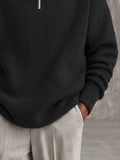 Casual Ultra Soft Half-Zip Turtleneck Sweater