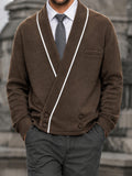 Wardrobe Essentials Contrast Wrap Cardigan