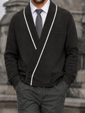 Wardrobe Essentials Contrast Wrap Cardigan