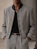 Vintage Gentleman Houndstooth Suit Set