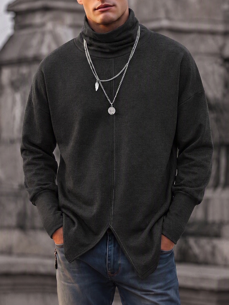 Men's Casual Ultra Soft Half-Zip Turtleneck Knit Sweater – COOFANDY